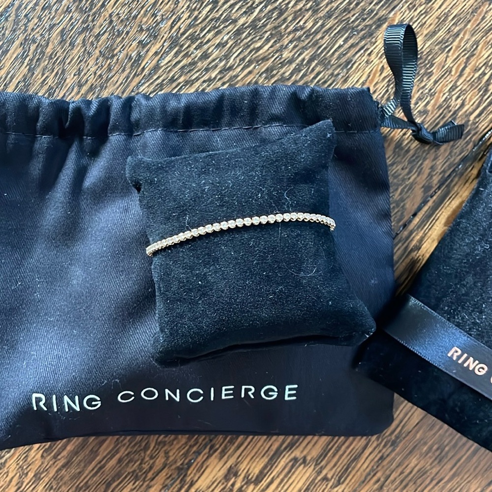 Ring Concierge eternity mini tennis bracelet, 14k solid gold